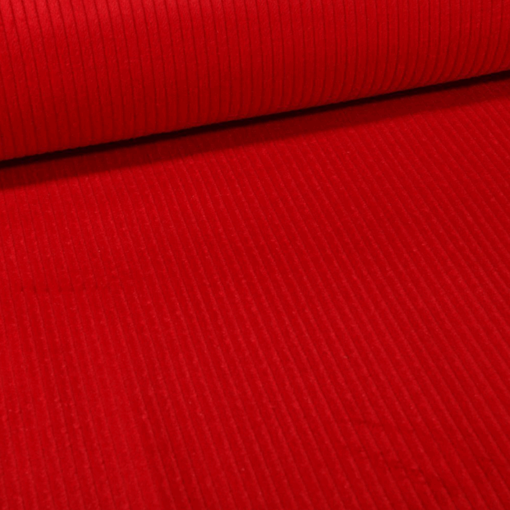 Velours côtelé rouge