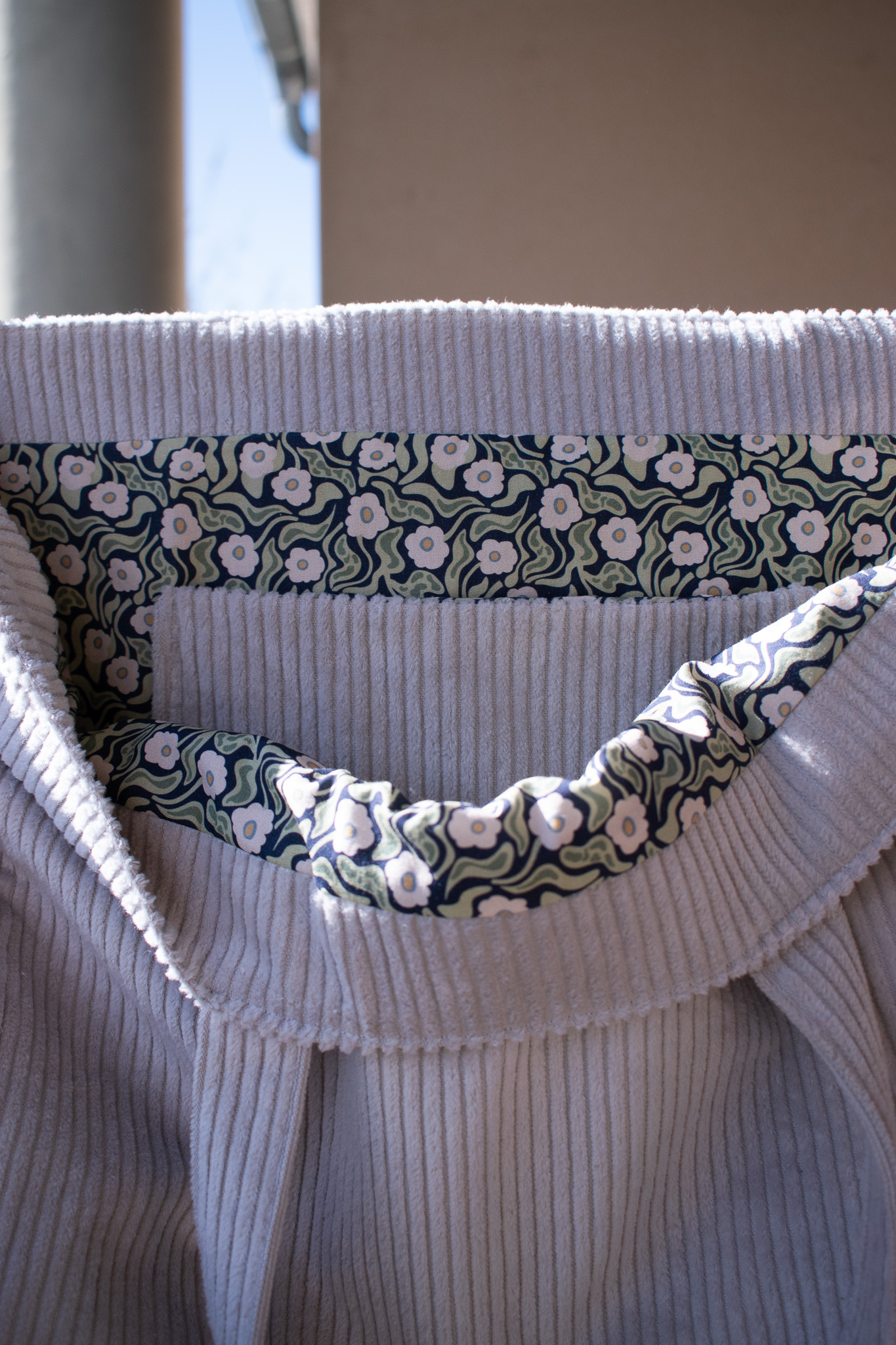 Sac cabas en velours beige – Image 4