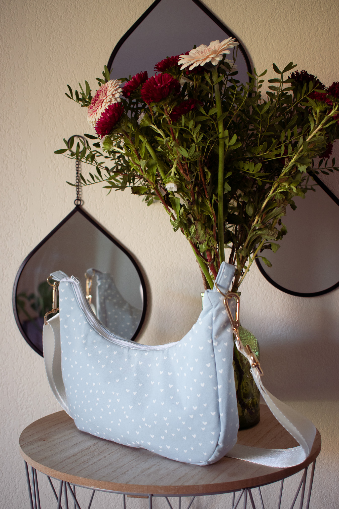 Sac baguette bleu – Image 2