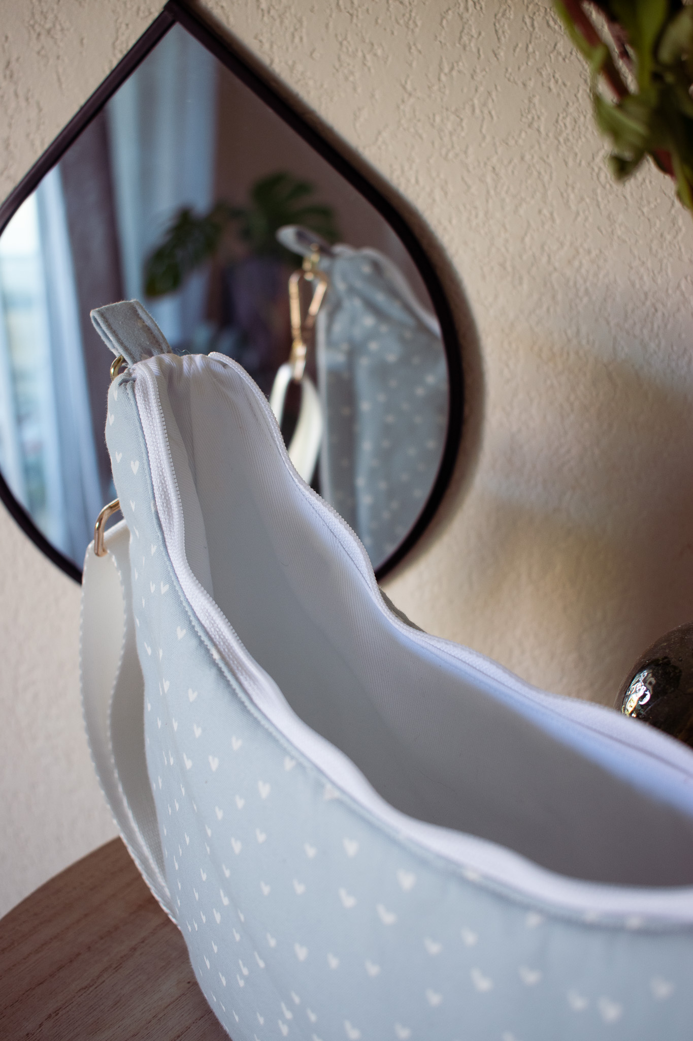 Sac baguette bleu – Image 3