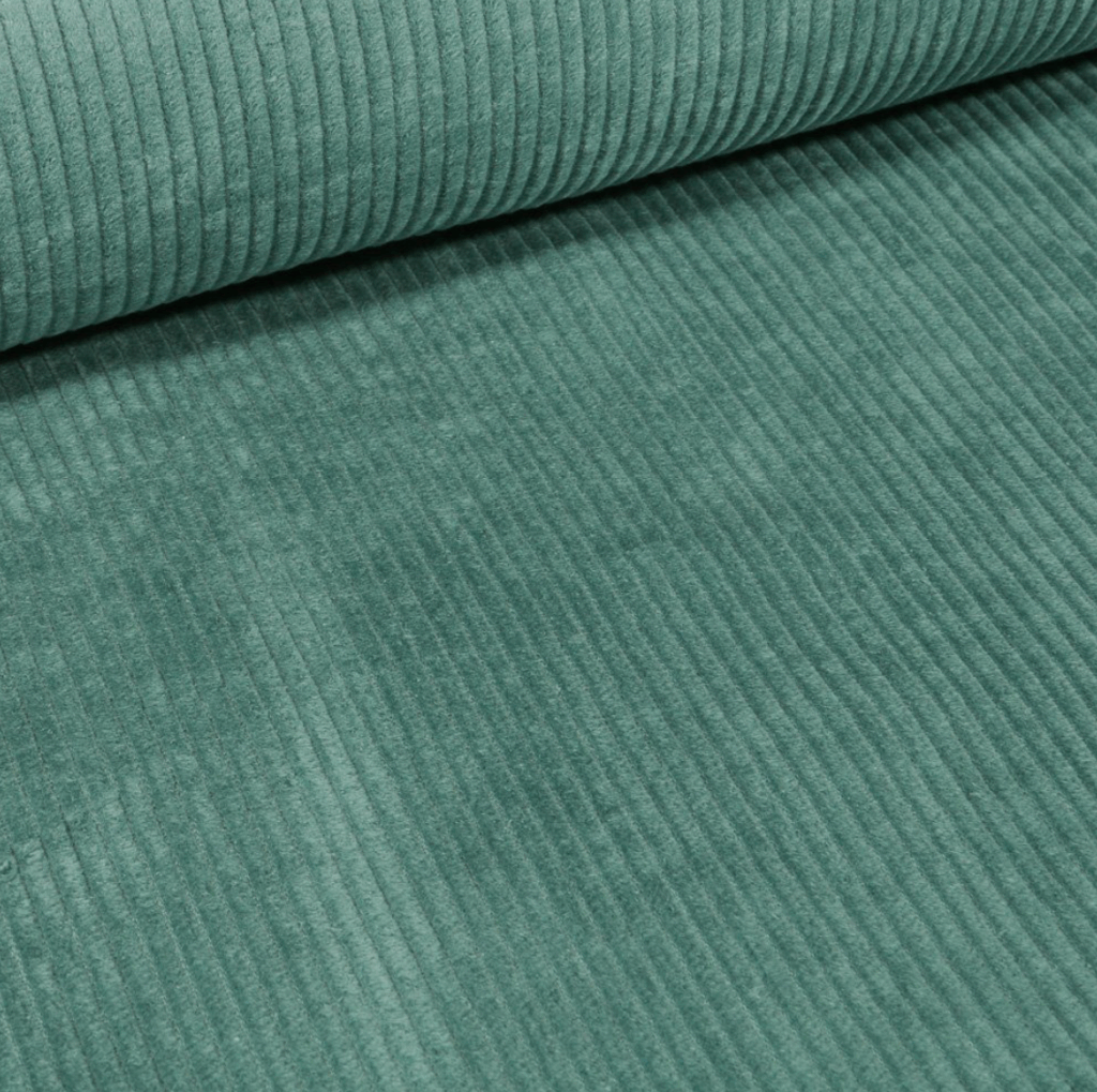 Velours côtelé vert d'eau