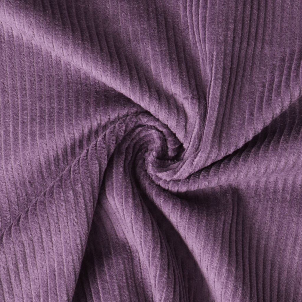 Velours côtelé violet