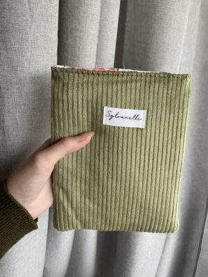 Housse de livre Lia kaki