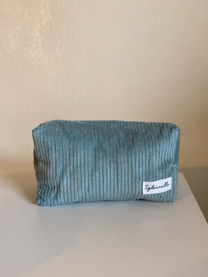 Trousse de toilette vert d'eau