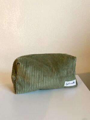 Trousse de toilette kaki