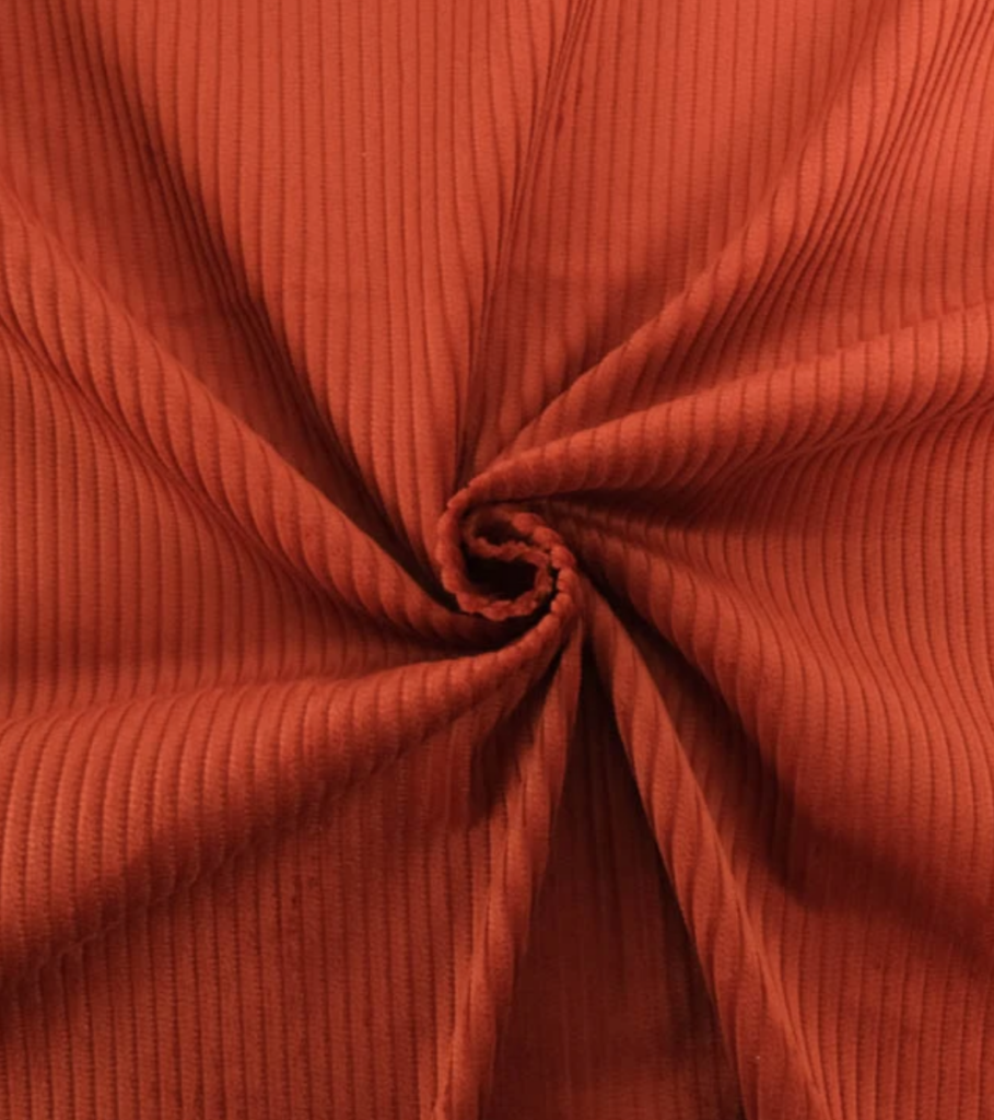 Velours côtelé Terracotta